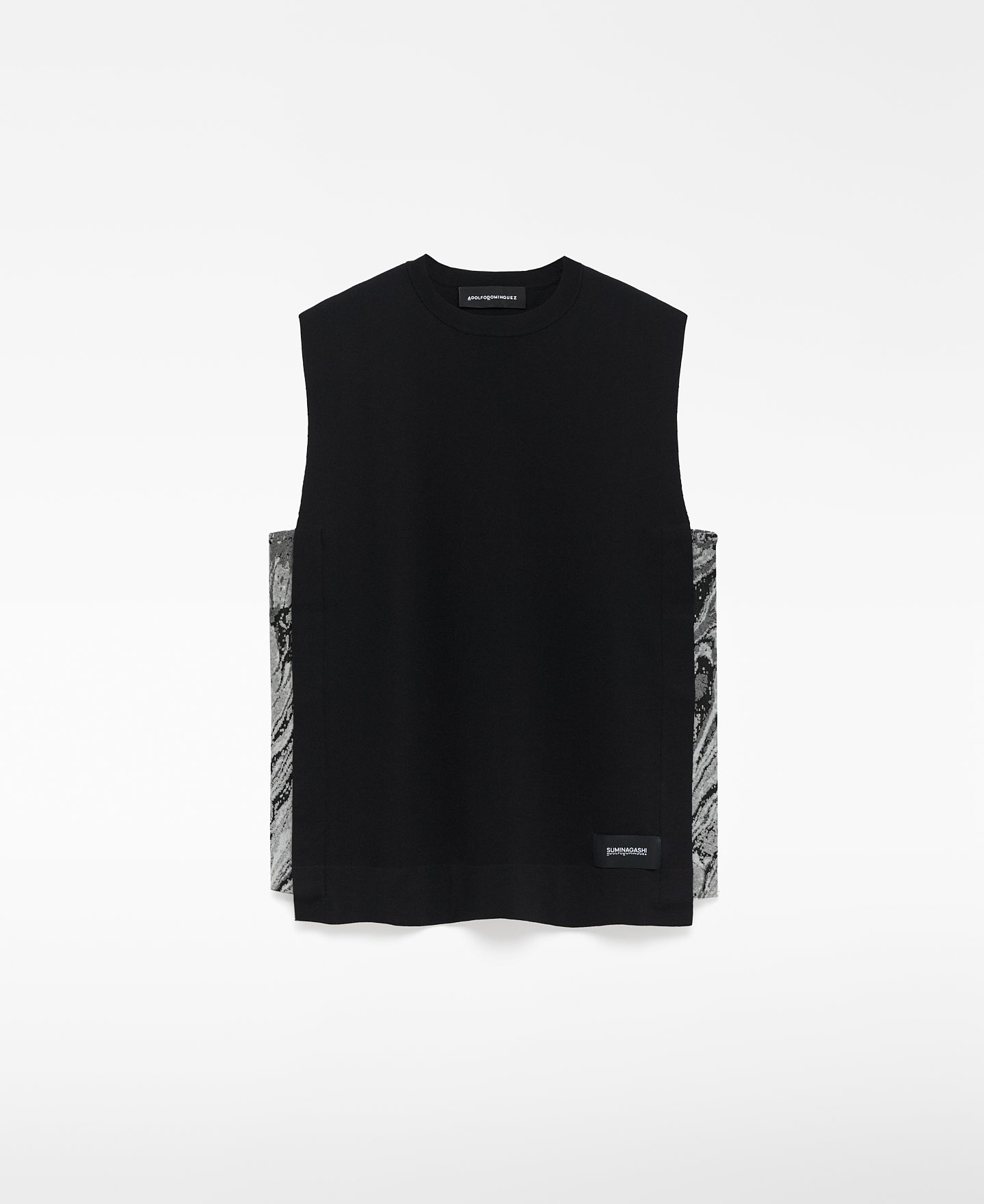 Knit vest with side panels man image number 4