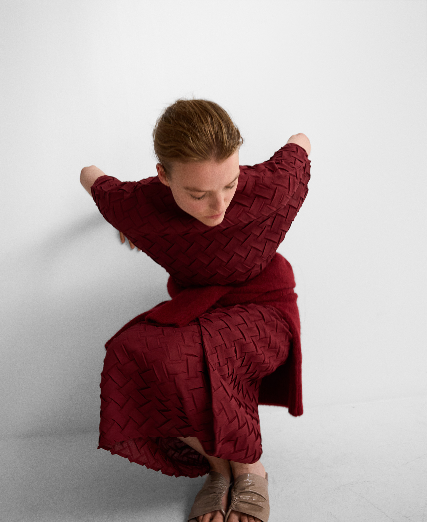 Braided fabric top woman image number 3