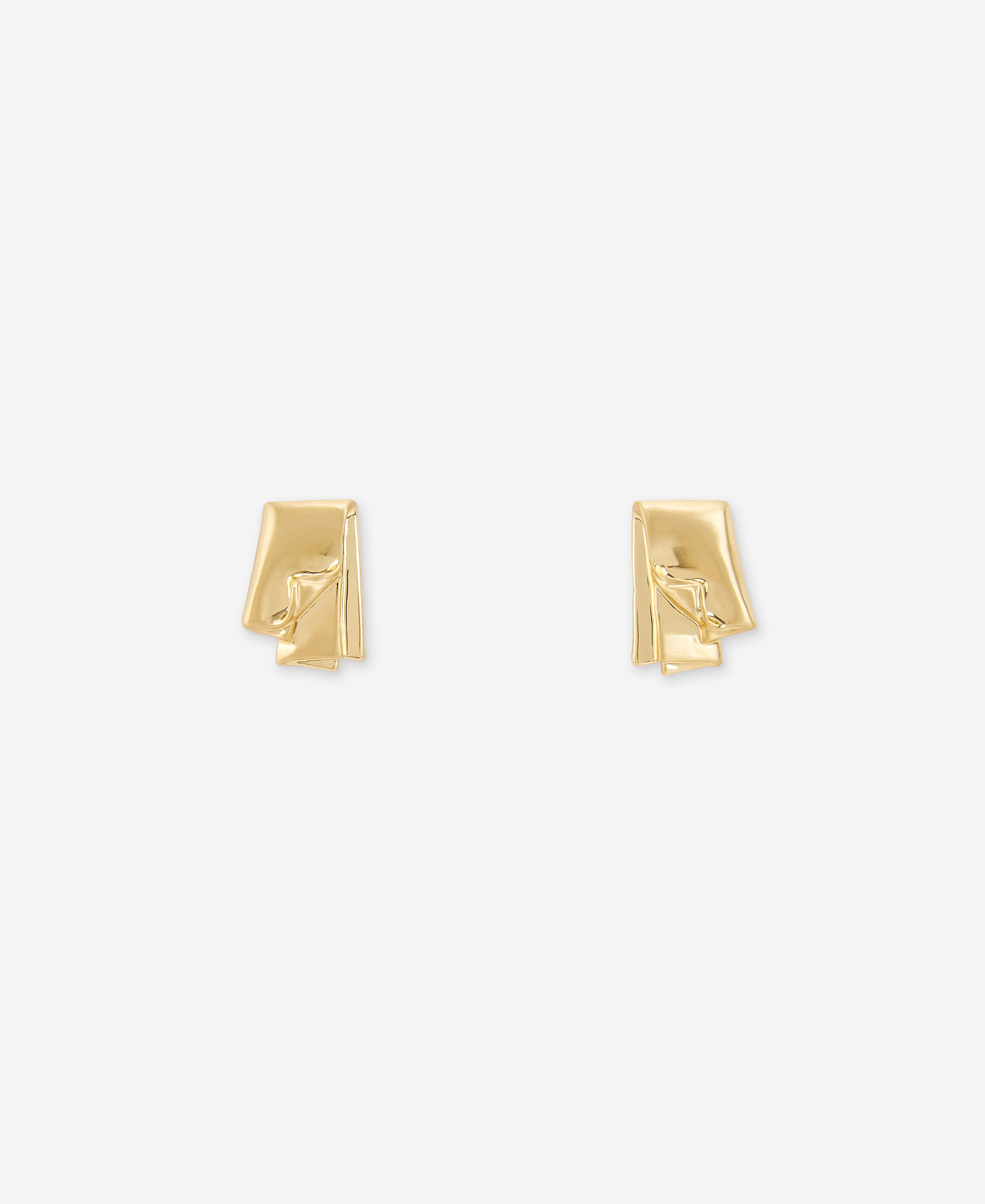 Pendientes motivo pliegues dorads image number 0