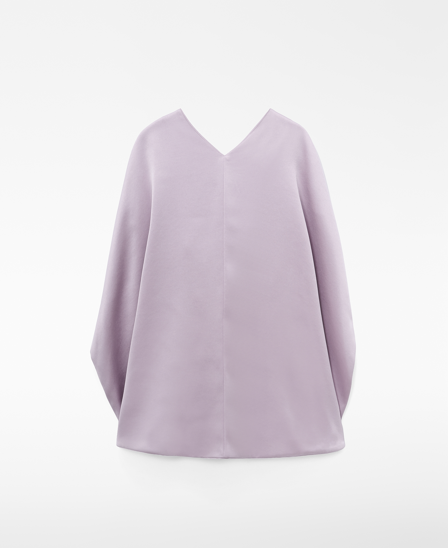 Satin top with a back cape image number 5