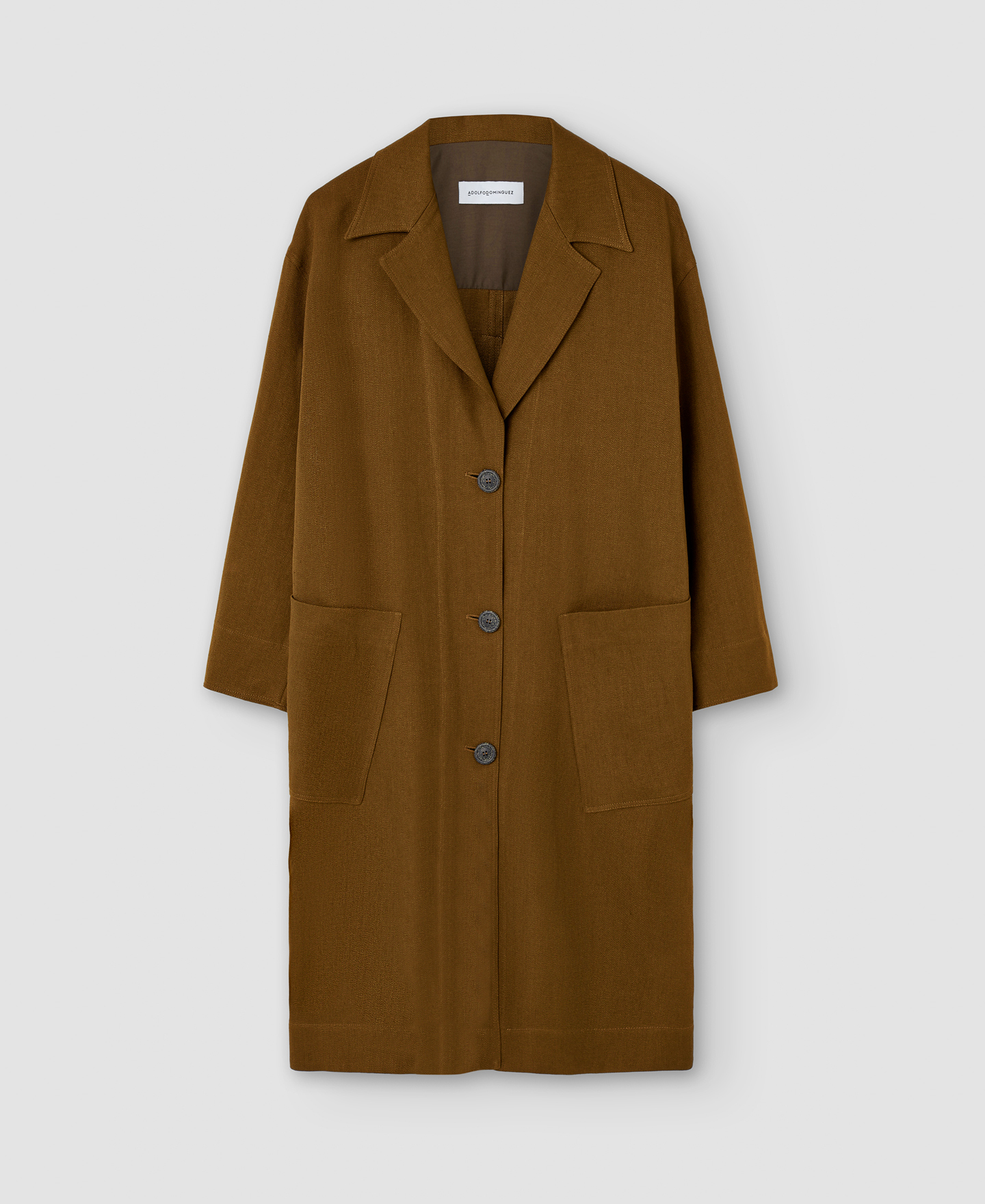 Manteau long en lin sergé image number 6