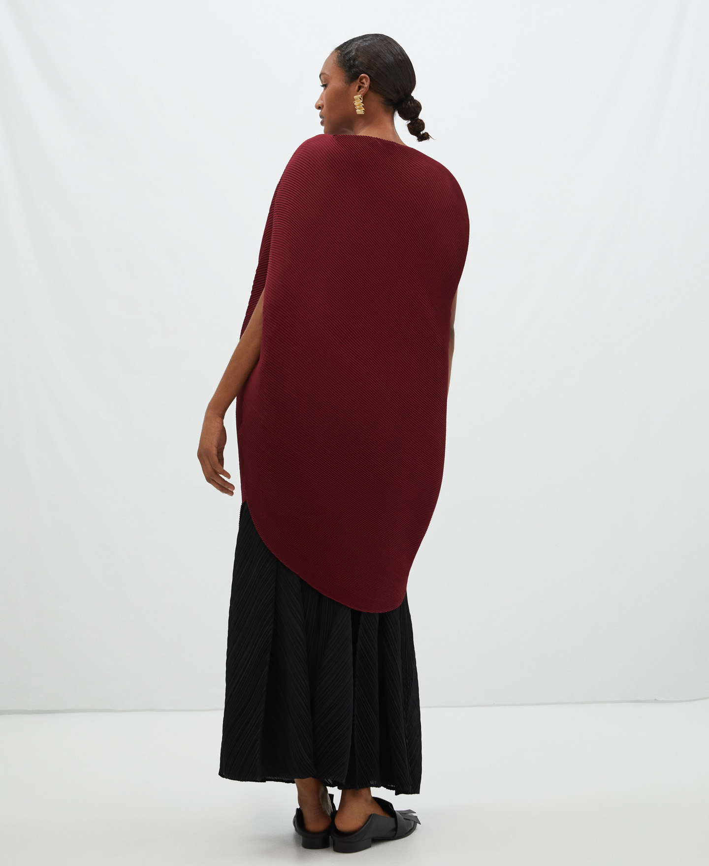 Balloon effect crinkle dress image number 2