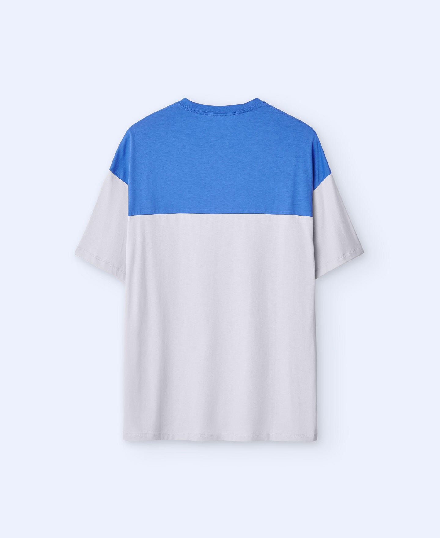 Oversize cotton two-colour T-shirt image number 5