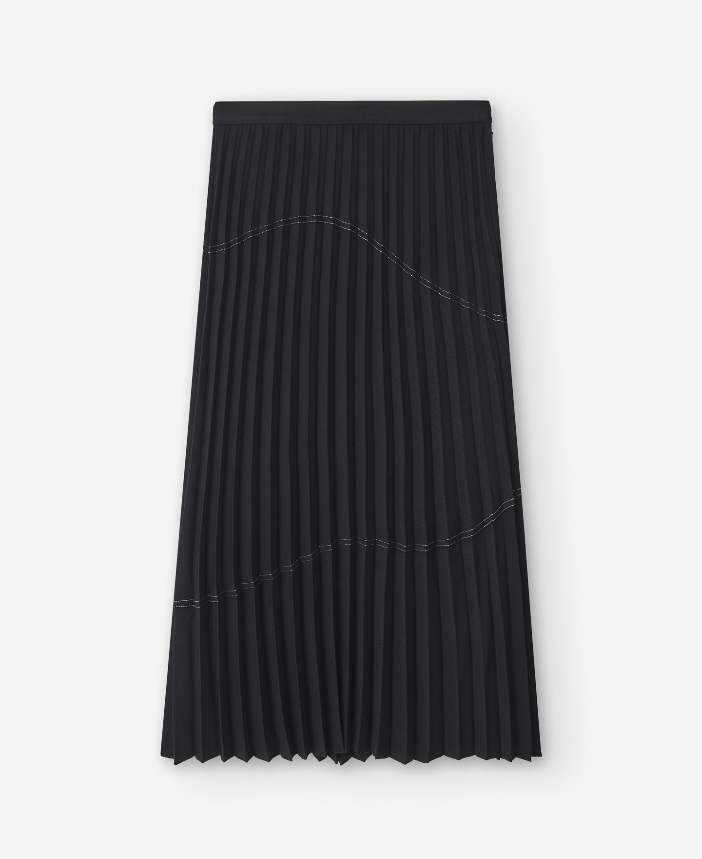 Black pleated skirt woman image number 5