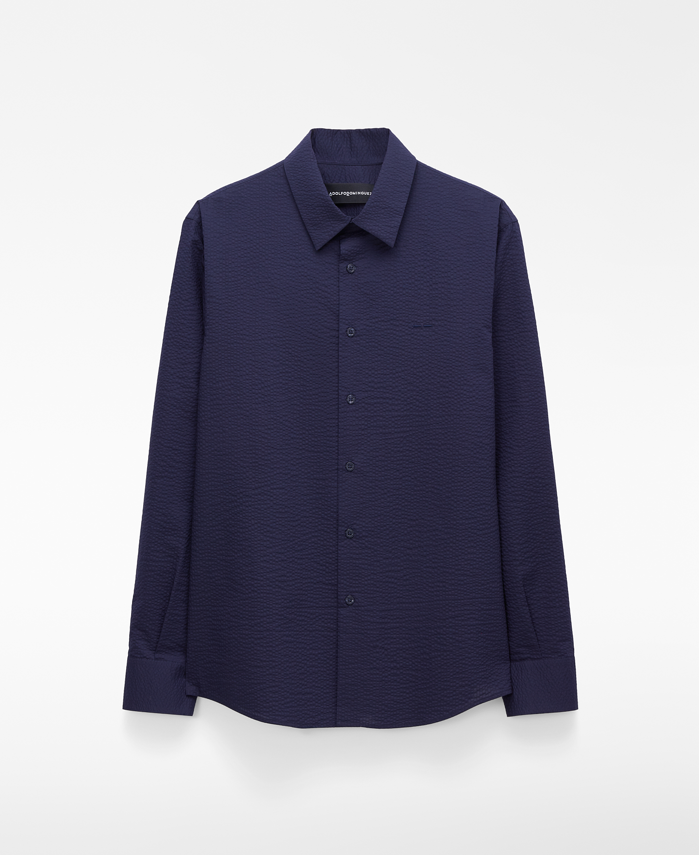 Chemise regular fit en coton seersucker image number 5