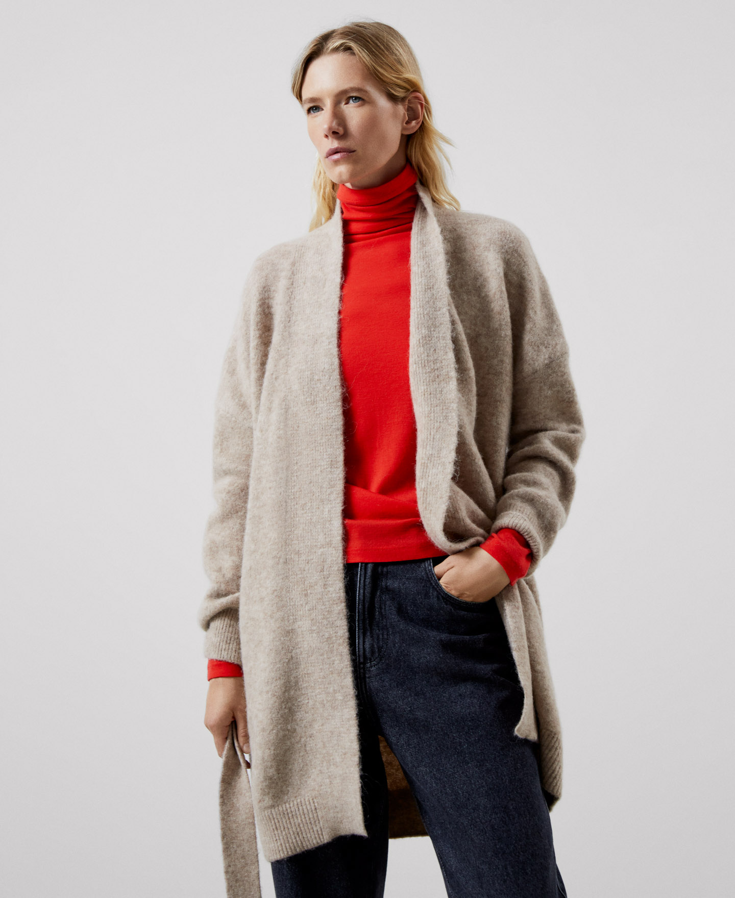 Nylon, alpaca and merino wool jacket image number 0