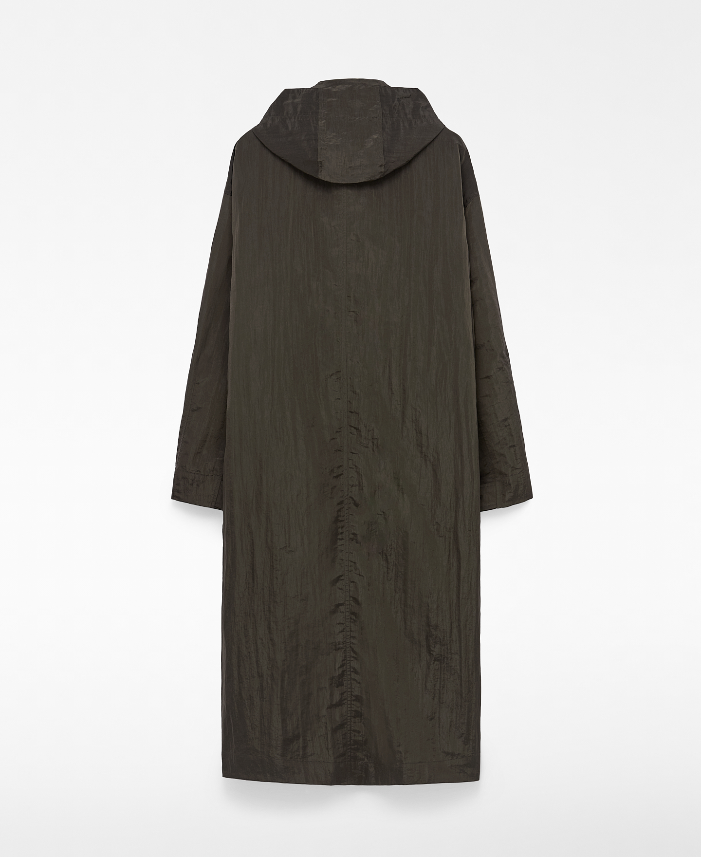Hooded technical trench coat image number 5