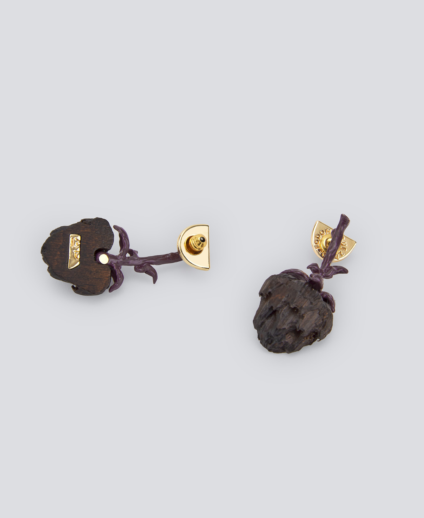 Boucles d'oreilles en bois pour femme image number 2