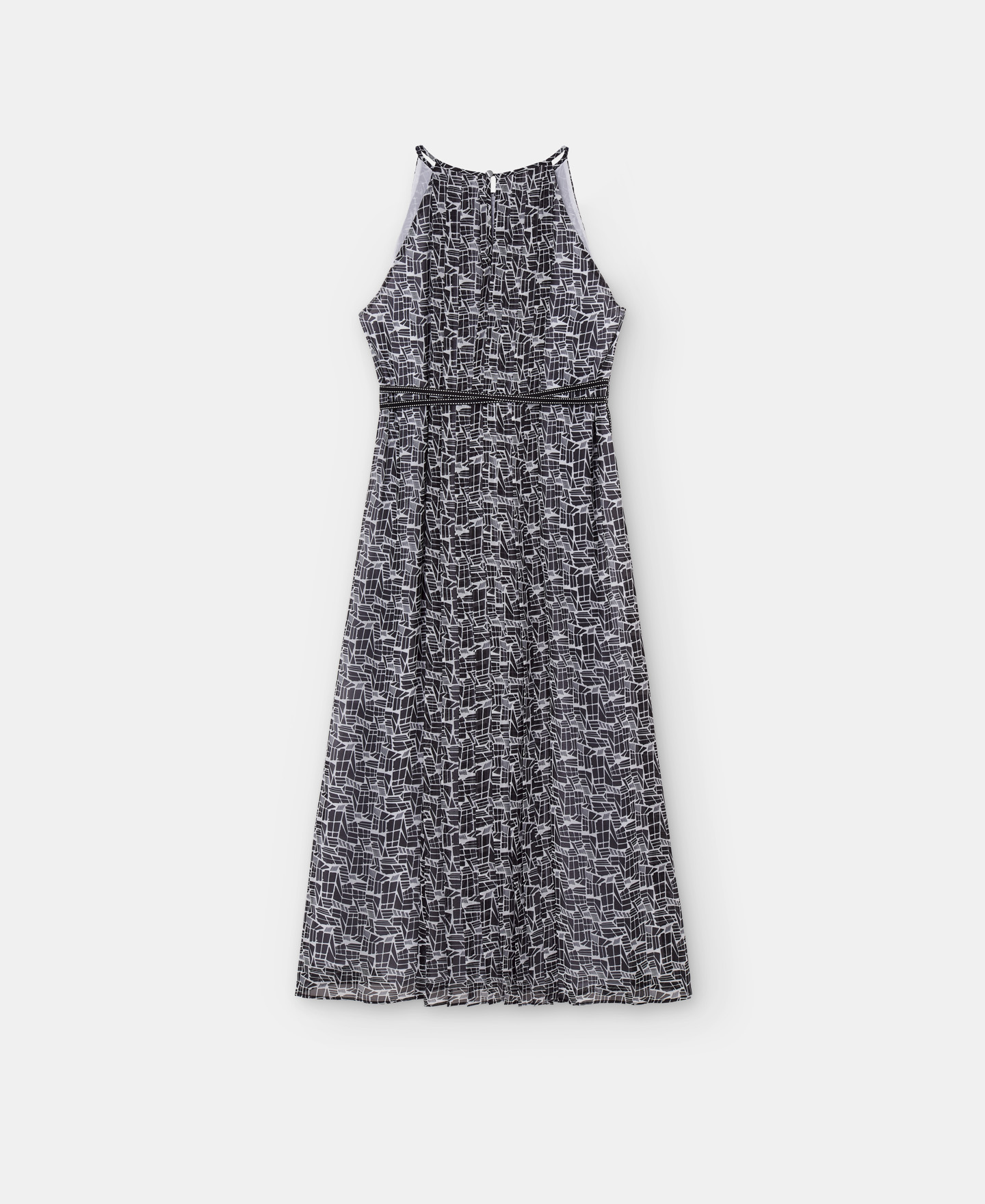 Halter neckline printed dress image number 5