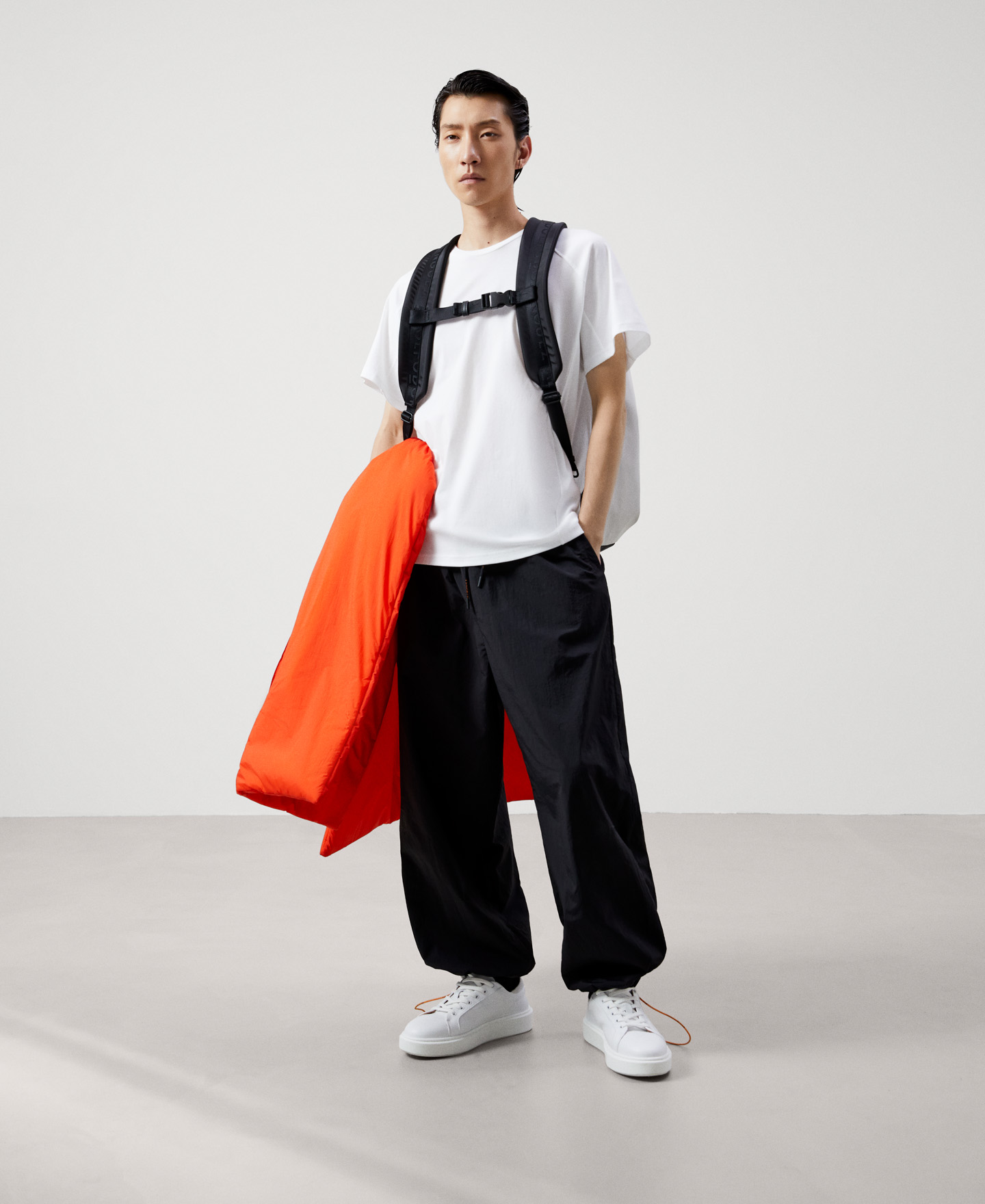 Camisola oversize com cortes, em algodão. image number 1
