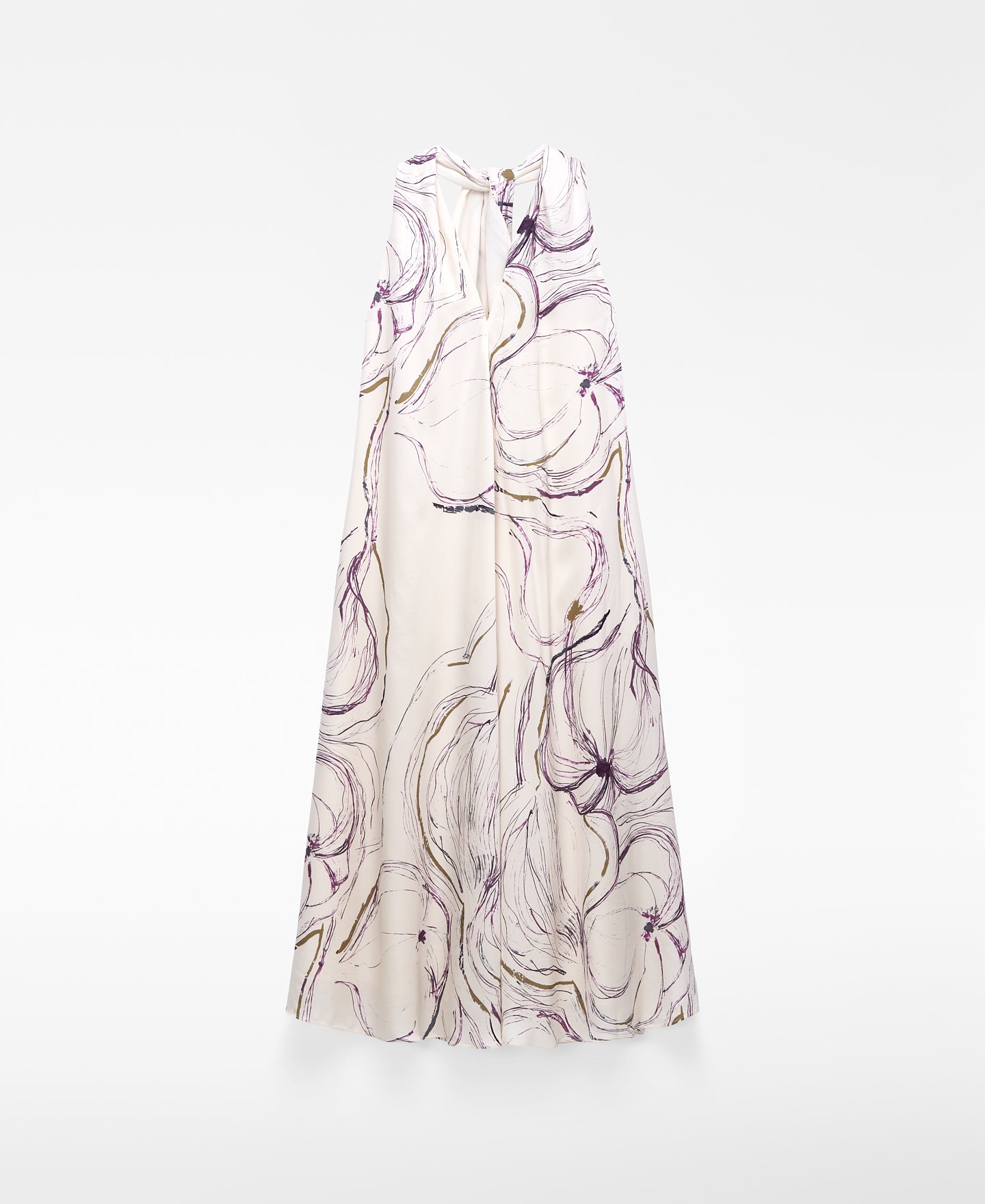 Vestido estampado escote pico image number 4