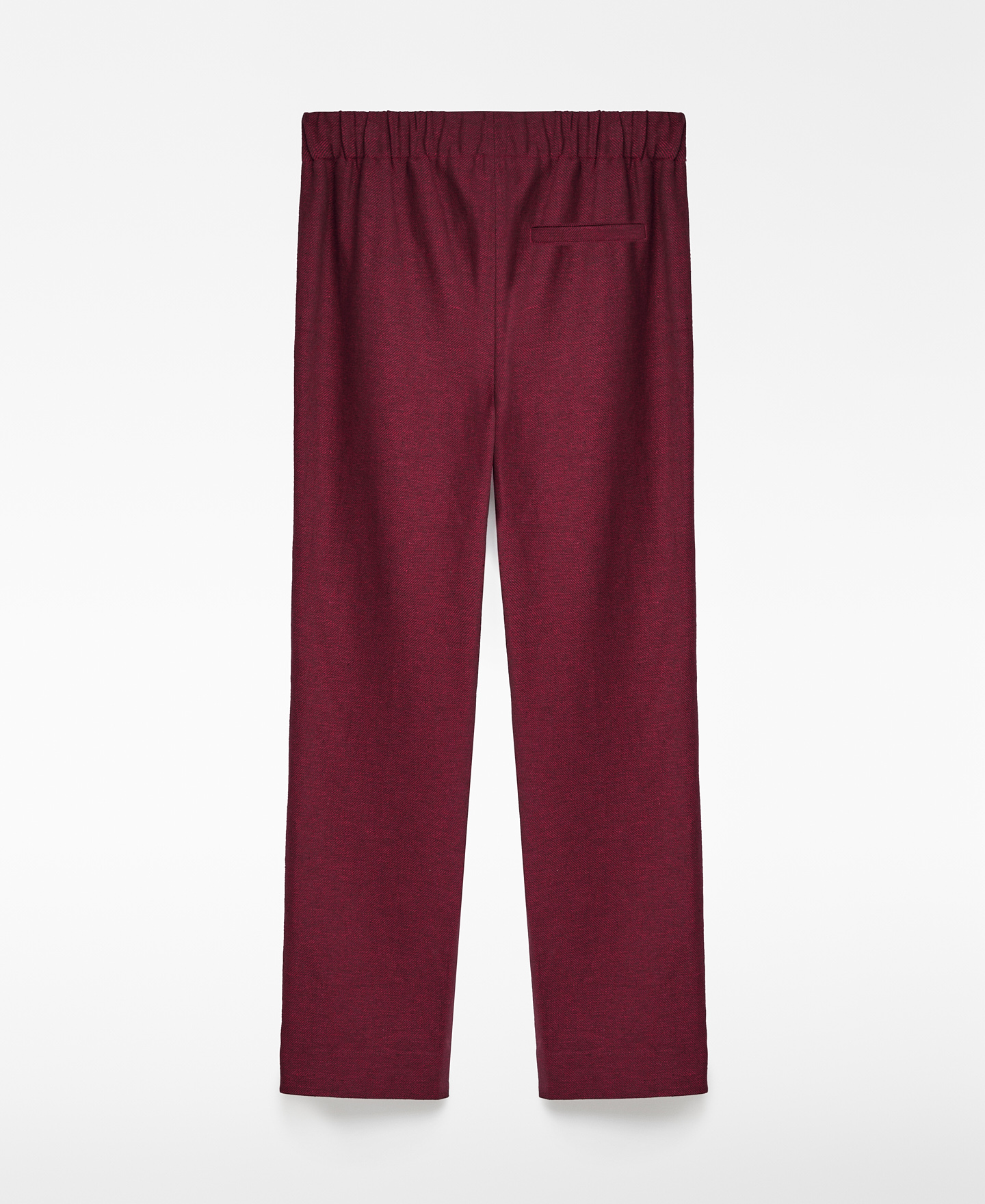 Pantalón recto con lino europeo mujer image number 7