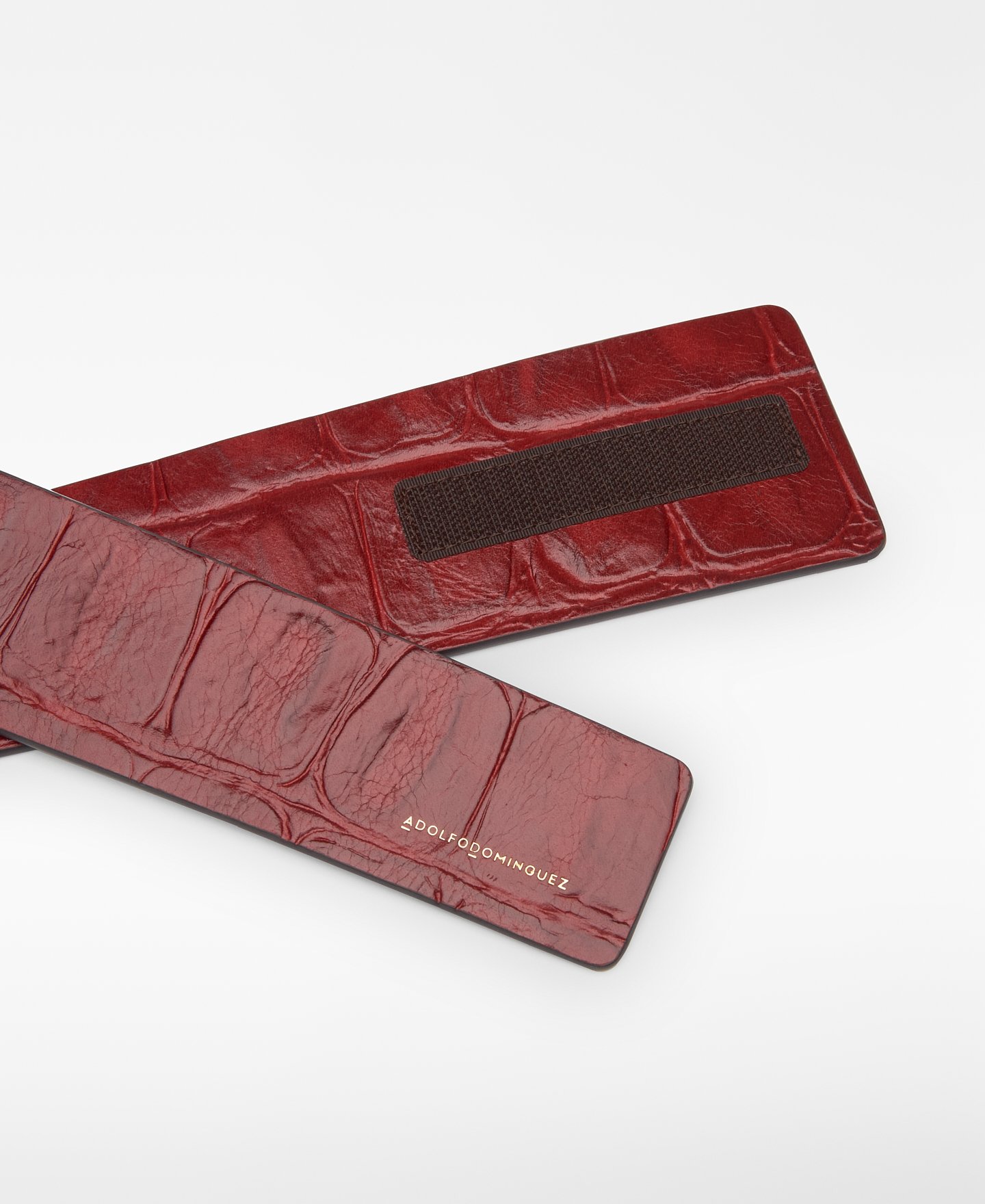 Coco leather Velcro closure belt woman image number 2