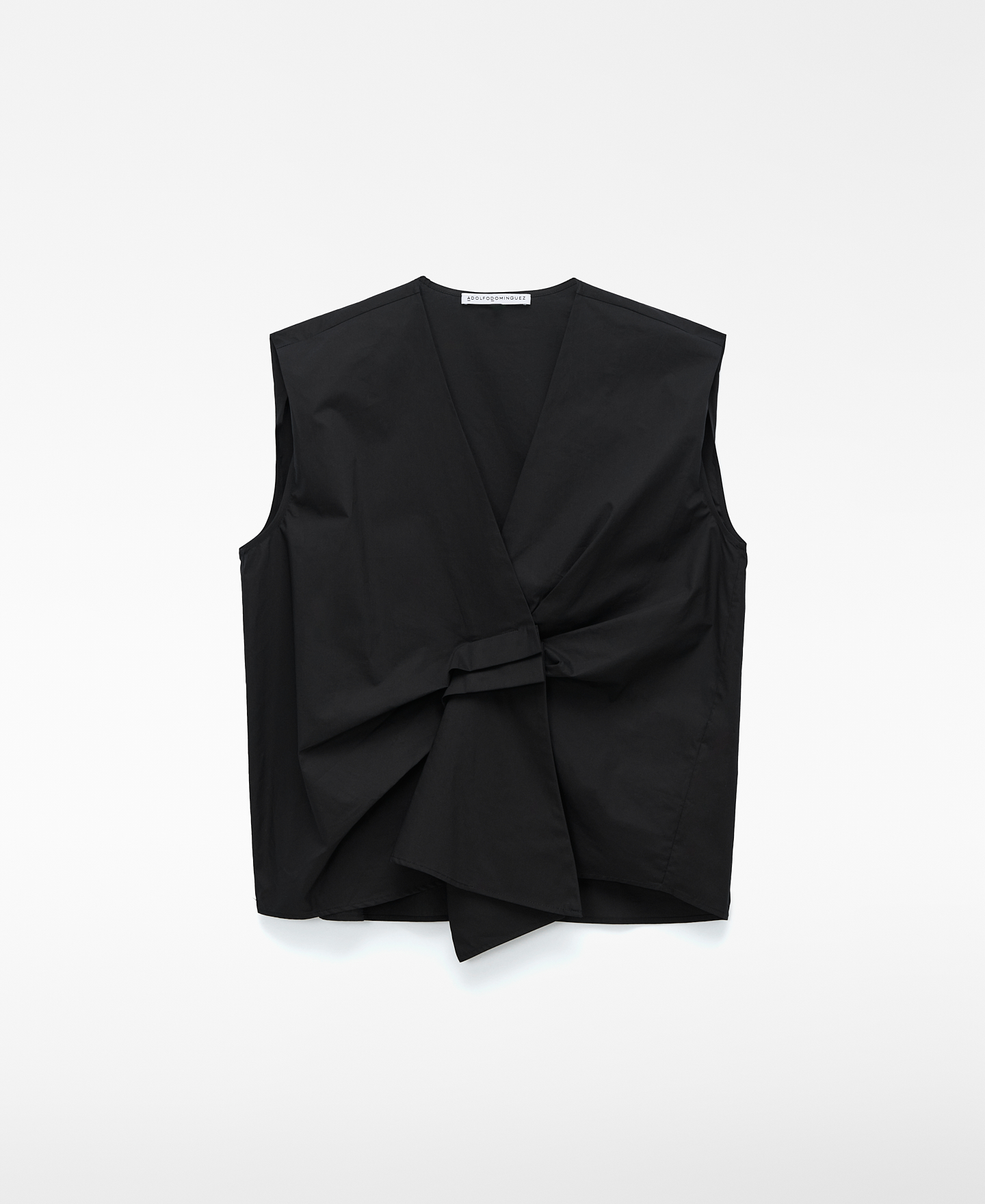 Top pliegues algod&oacute;n org&aacute;nico image number 4