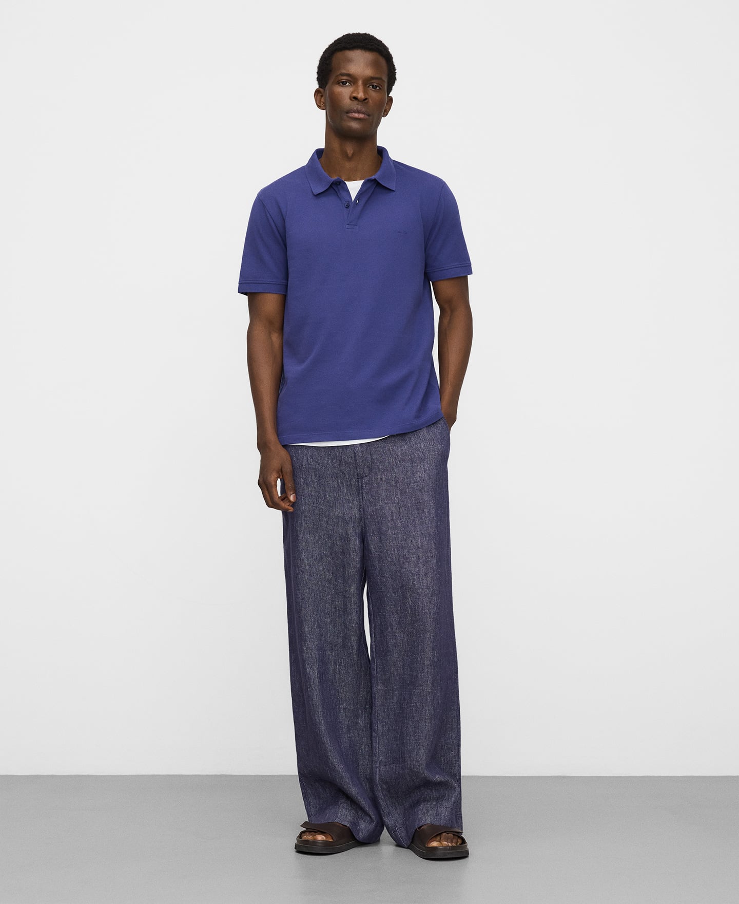 Regular fit organic cotton piqu&eacute; polo image number 1
