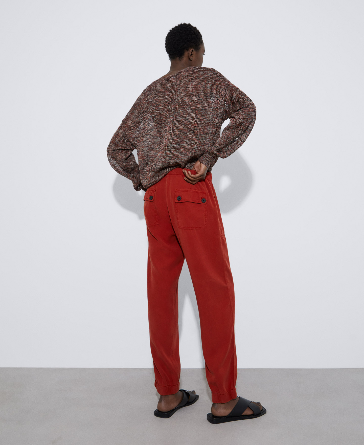 Tencel™ lyocell jogger trousers image number 2