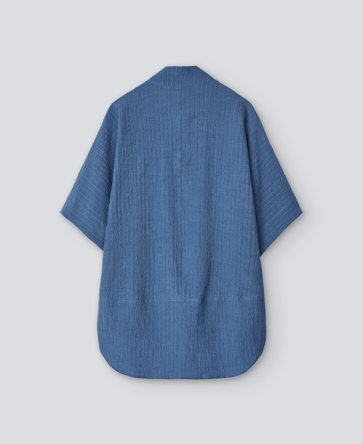 Blue Japanese sleeve shirt woman image number 5