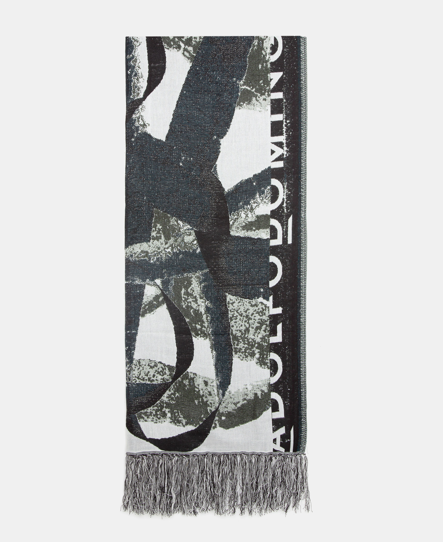 Knot print jacquard shawl image number 0