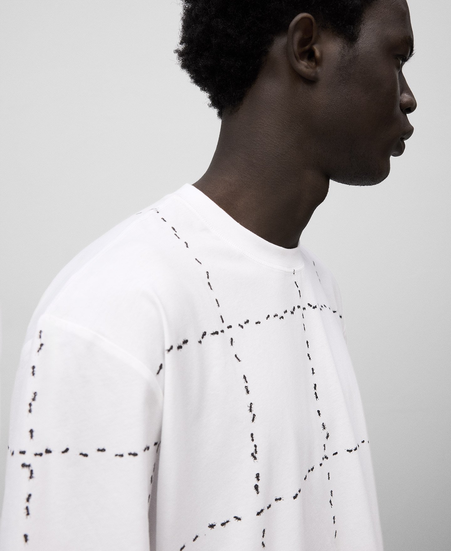 Camiseta estampado hormigas hombre image number 3