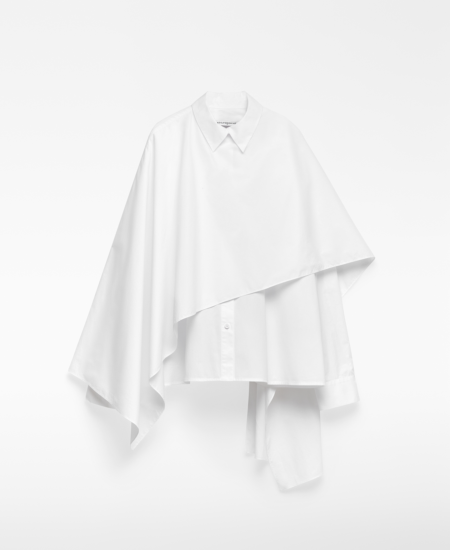 Shirt with overlapping shawl woman image number 4