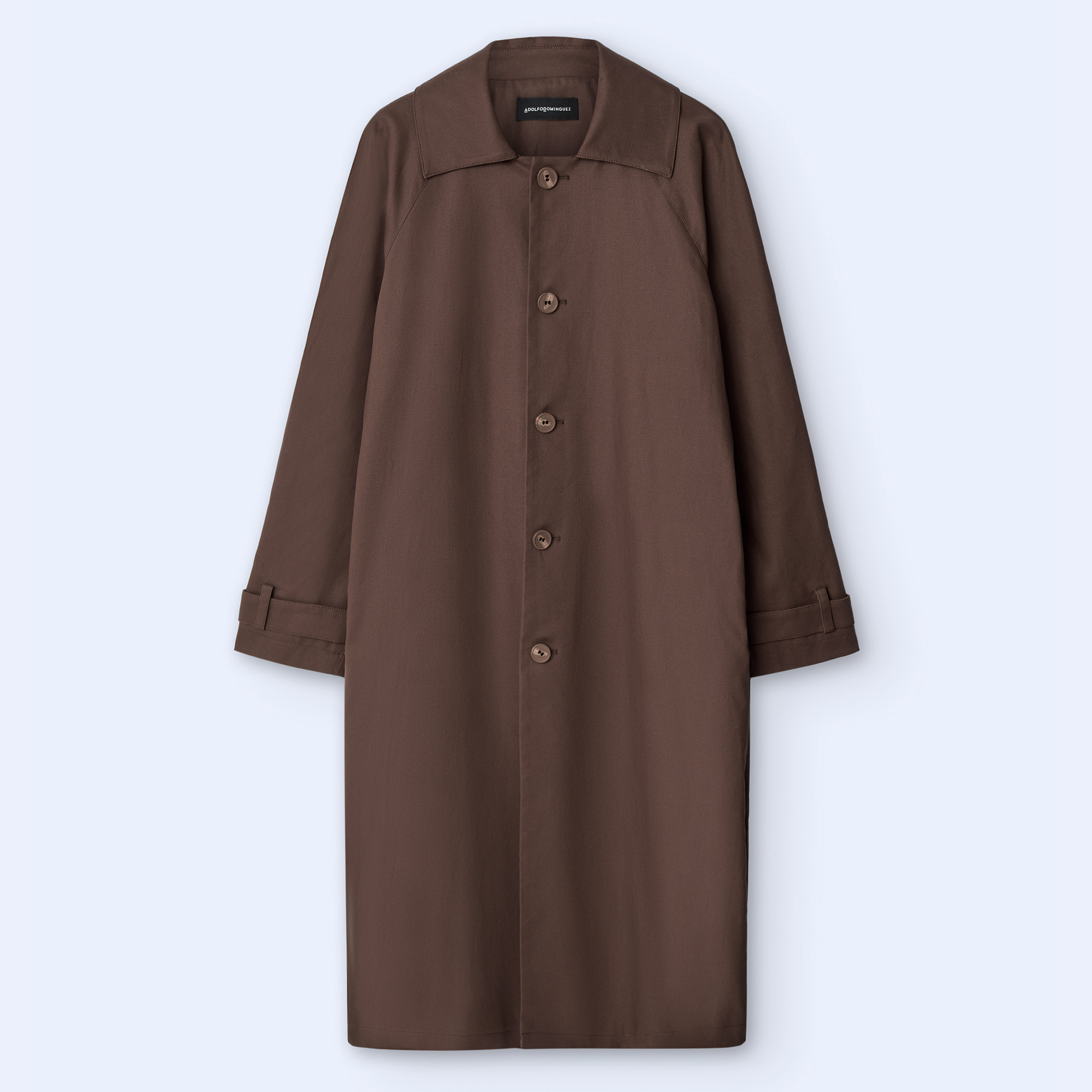 Gabardina oversize en algodón encerado image number 4