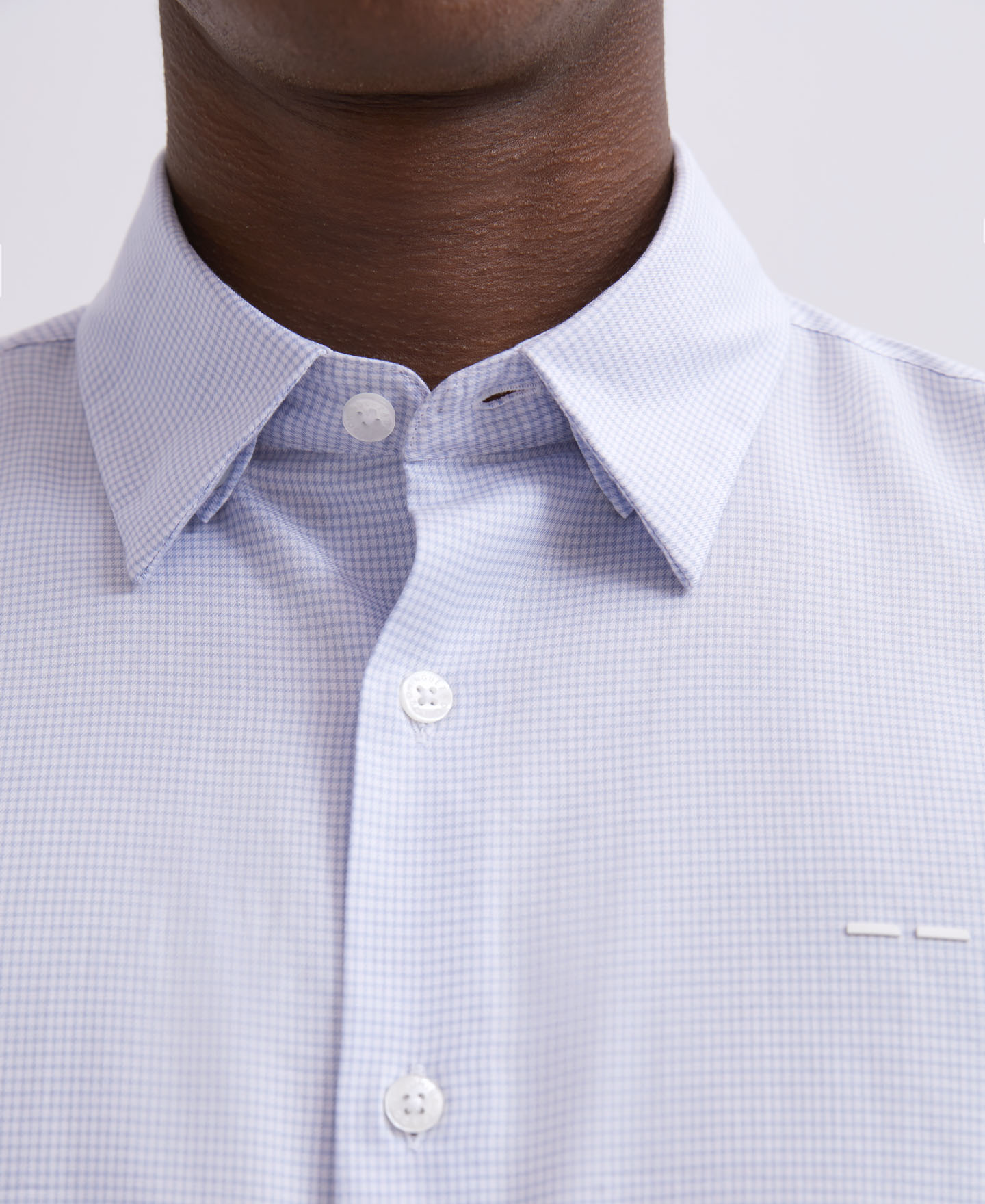 Camisa cuadro Vichy en lyocell y algodón image number 2