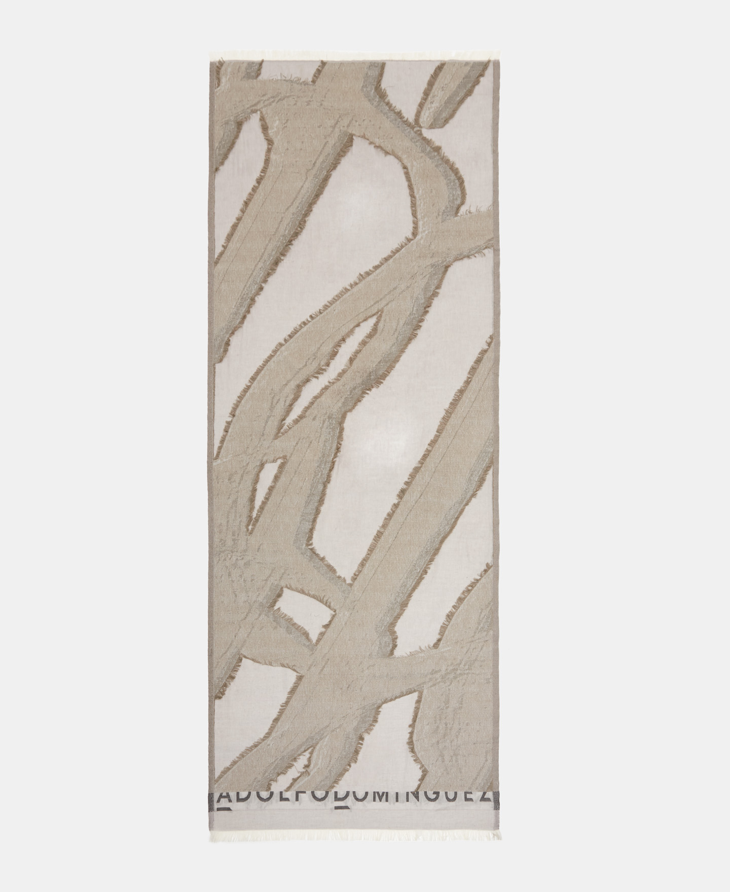 Organic cotton jacquard shawl image number 0