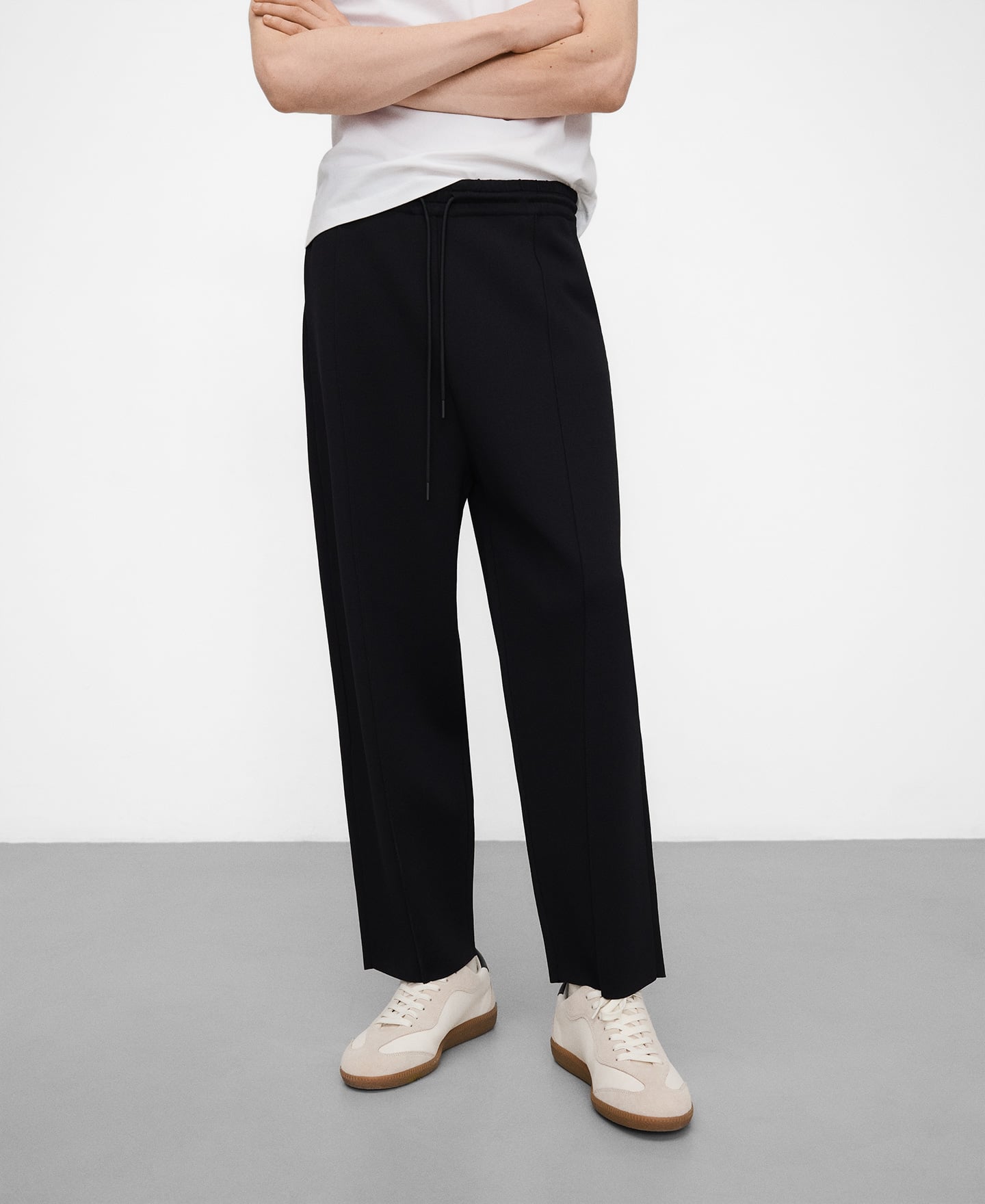 Crepe jogger trousers image number 0