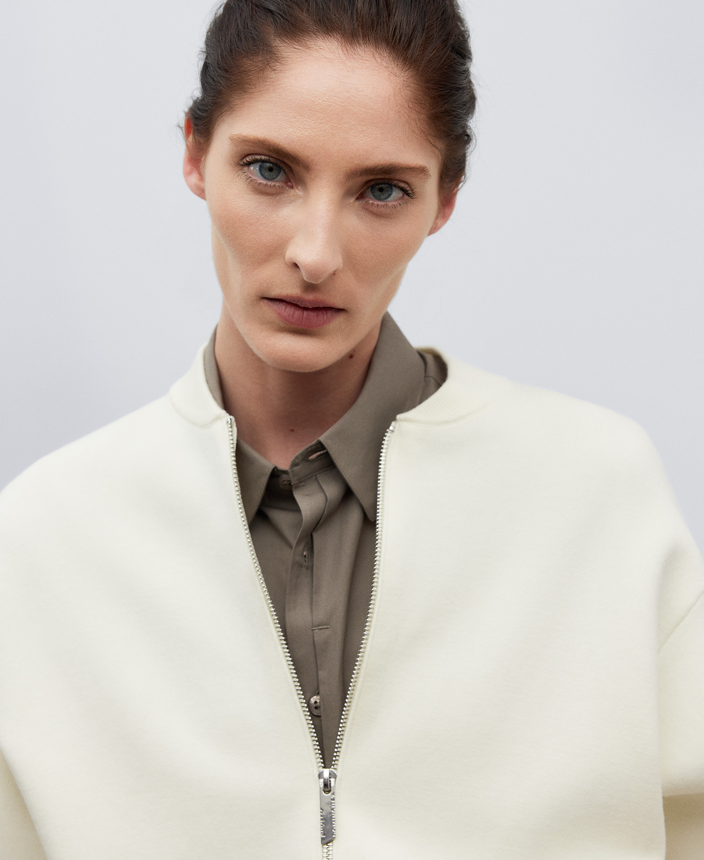 Double-fronted knit jacket woman image number 3