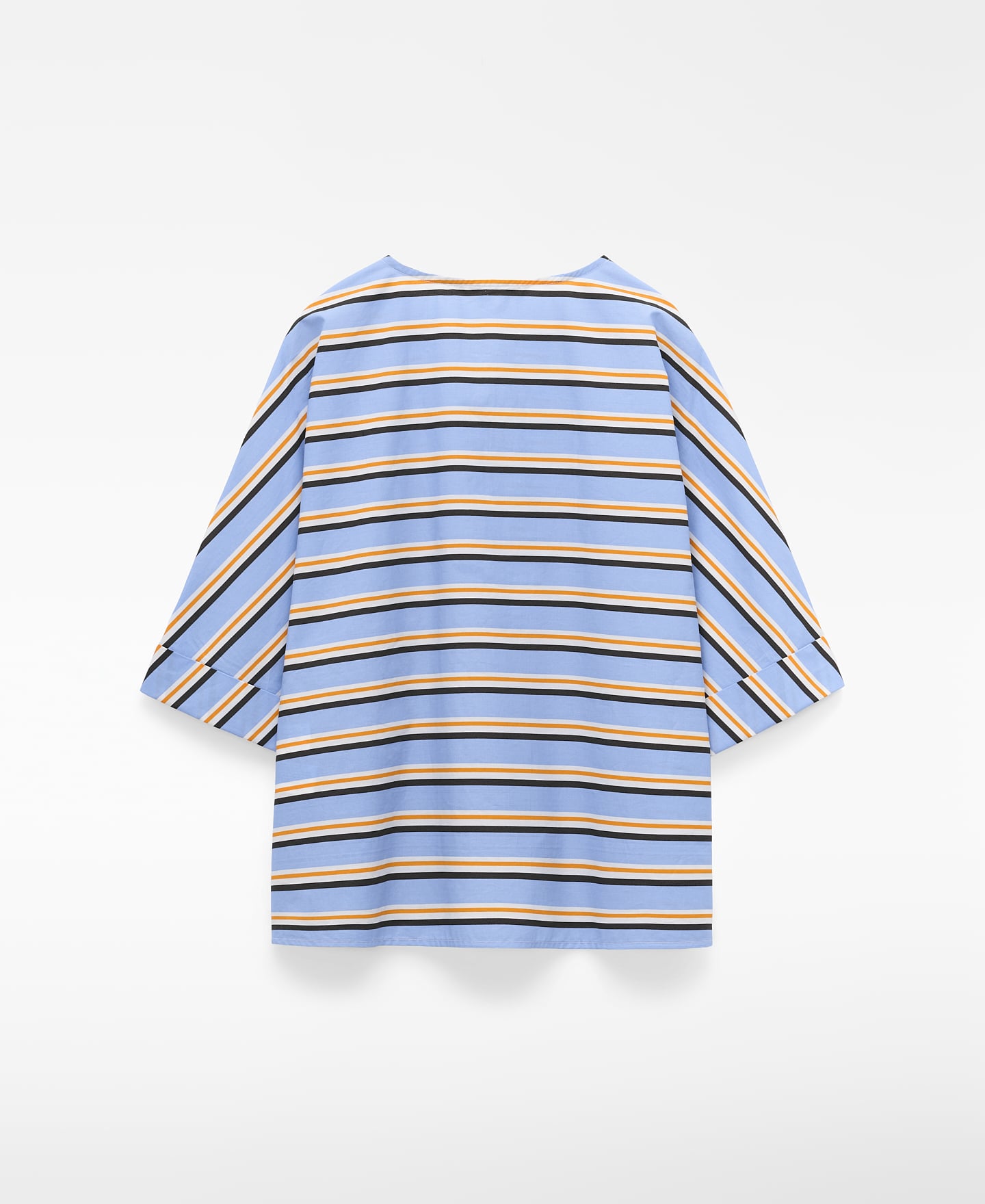 Blusa rayas escote pico algod&oacute;n image number 1