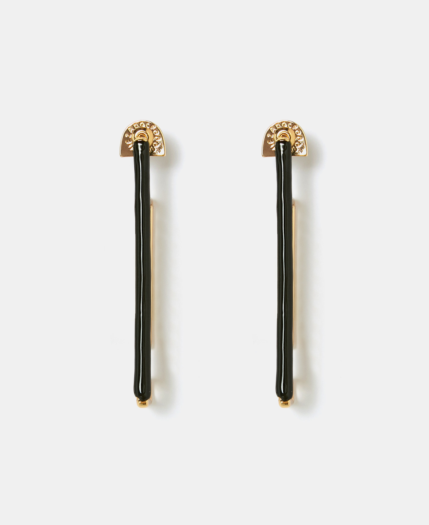 Zinc labyrinth earrings image number 0