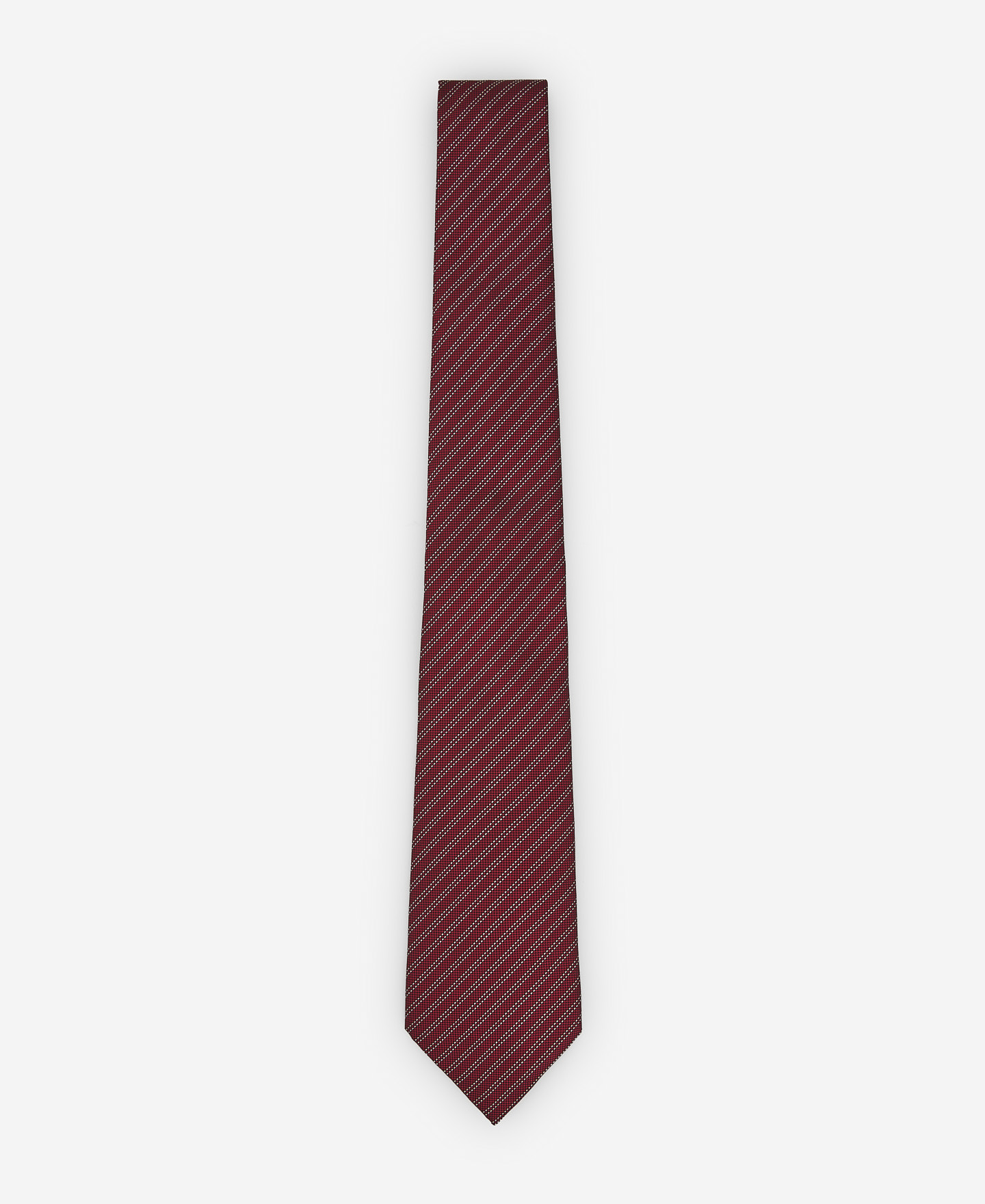 Contrasting stripes silk tie image number 0