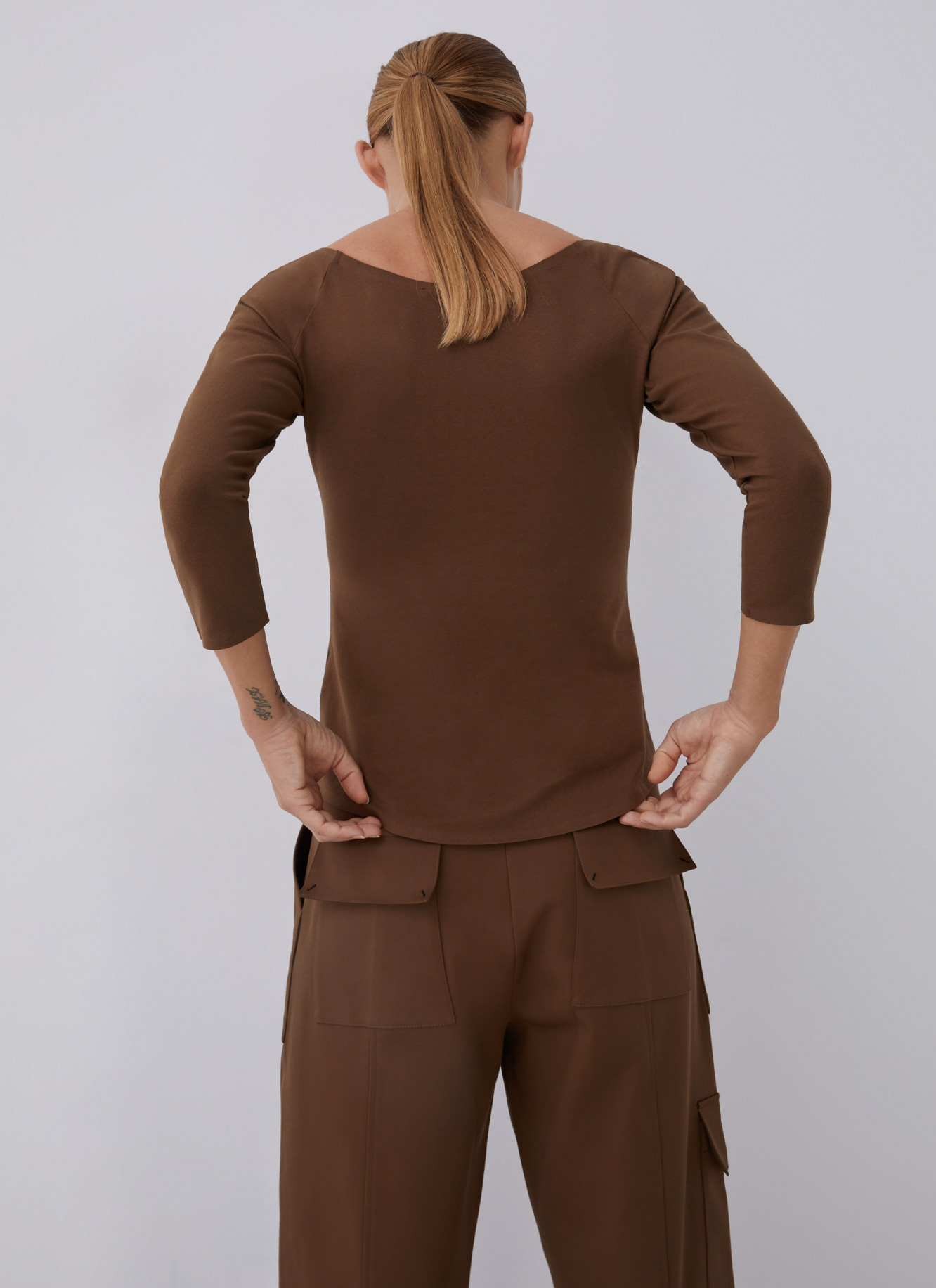 Stretch cotton t-shirt image number 1