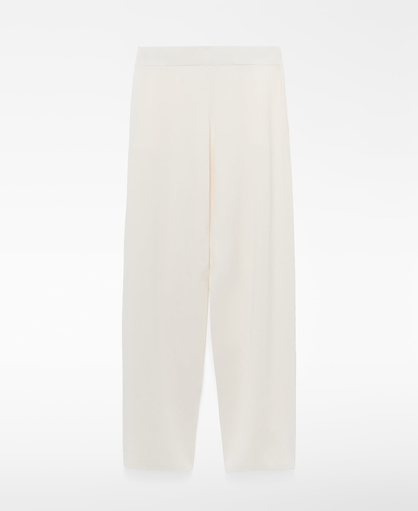 Knit straight trousers image number 5