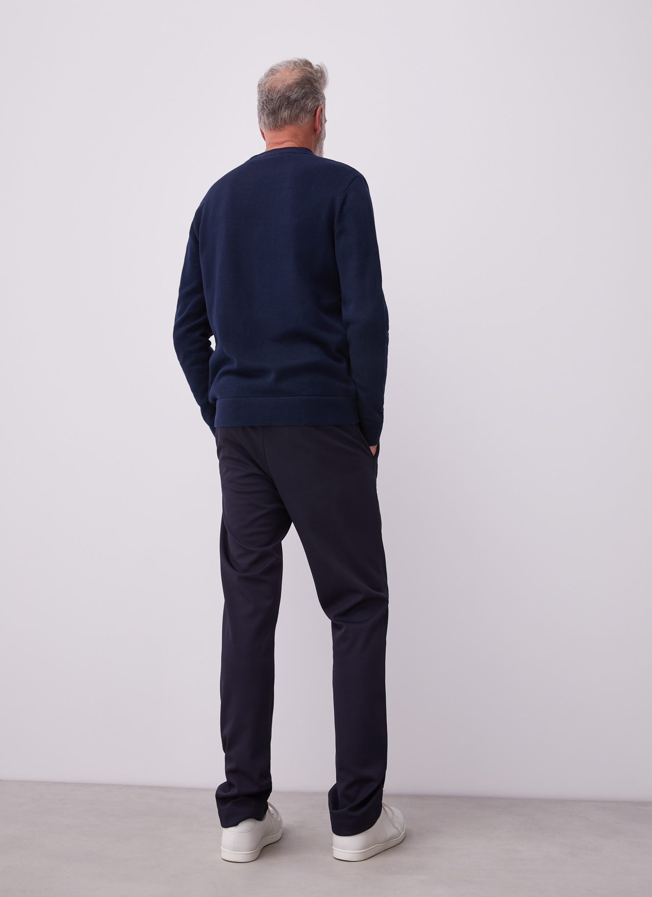 Suedette and cotton cardigan image number 4