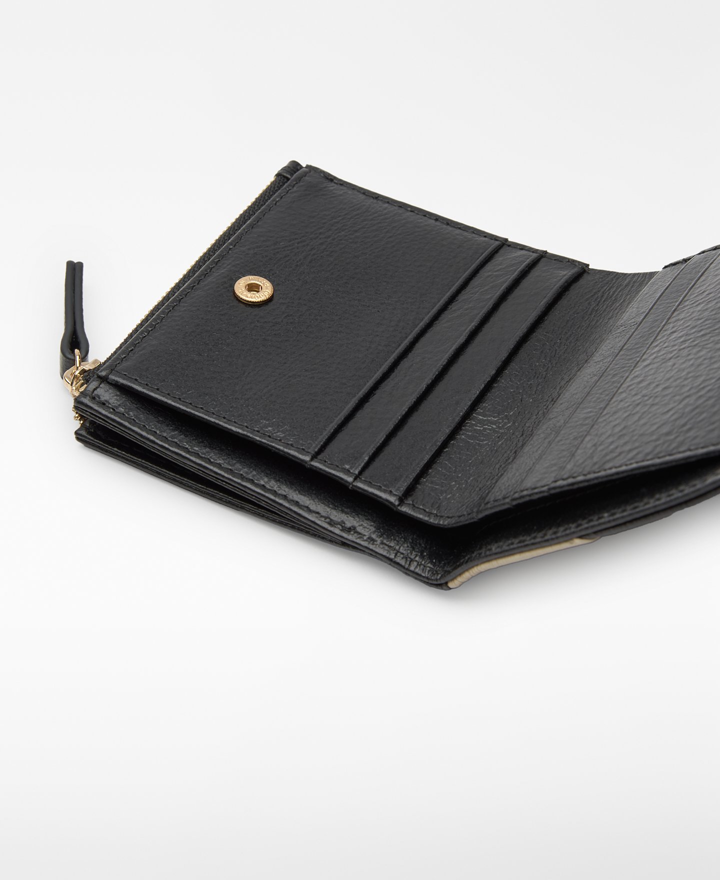 Leather patchwork wallet woman image number 2