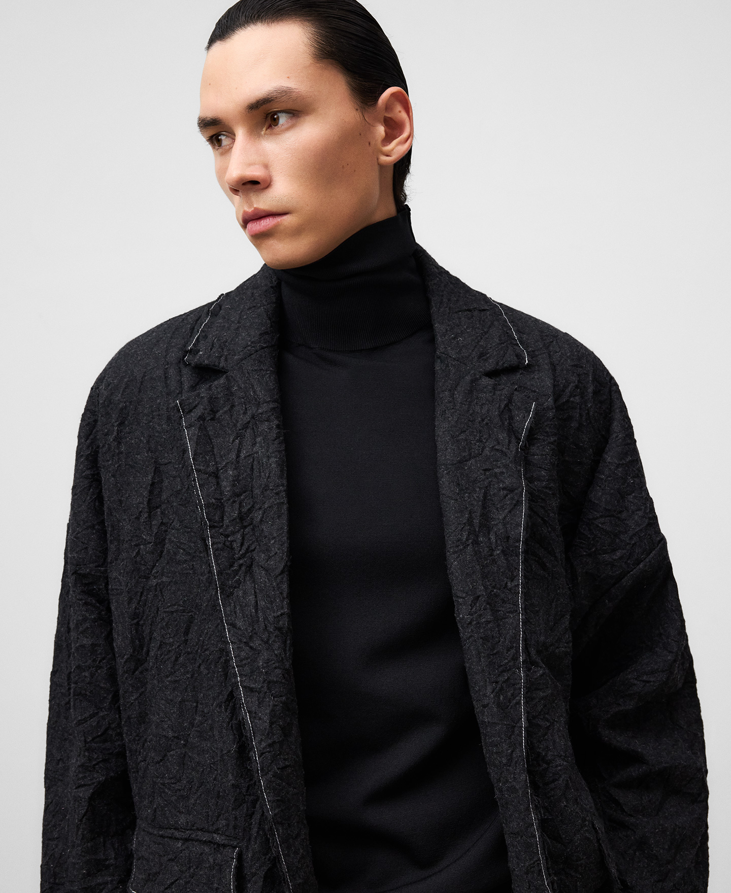 Pull à col roulé slim pour homme image number 3