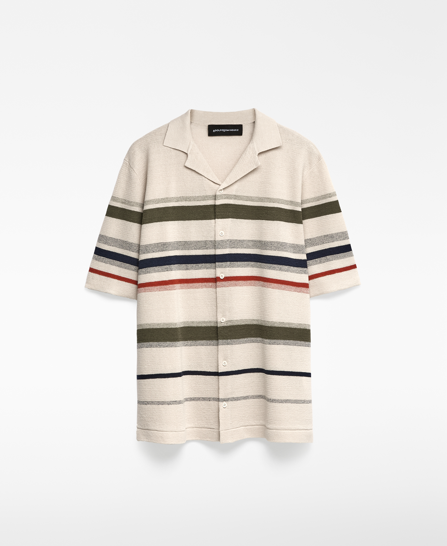 Polo rayas con botones hombre image number 4