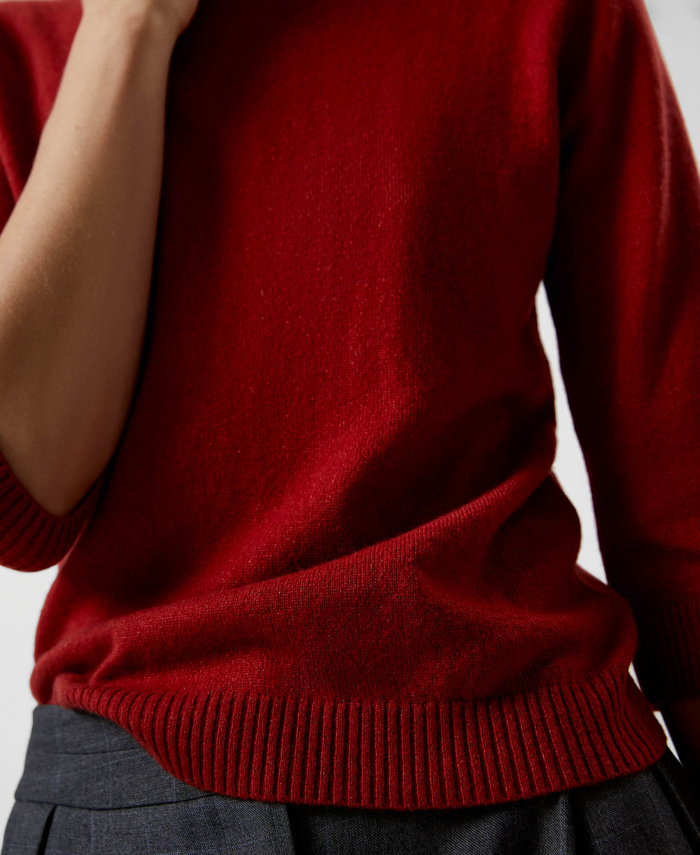 Nylon and merino wool sweater image number 3