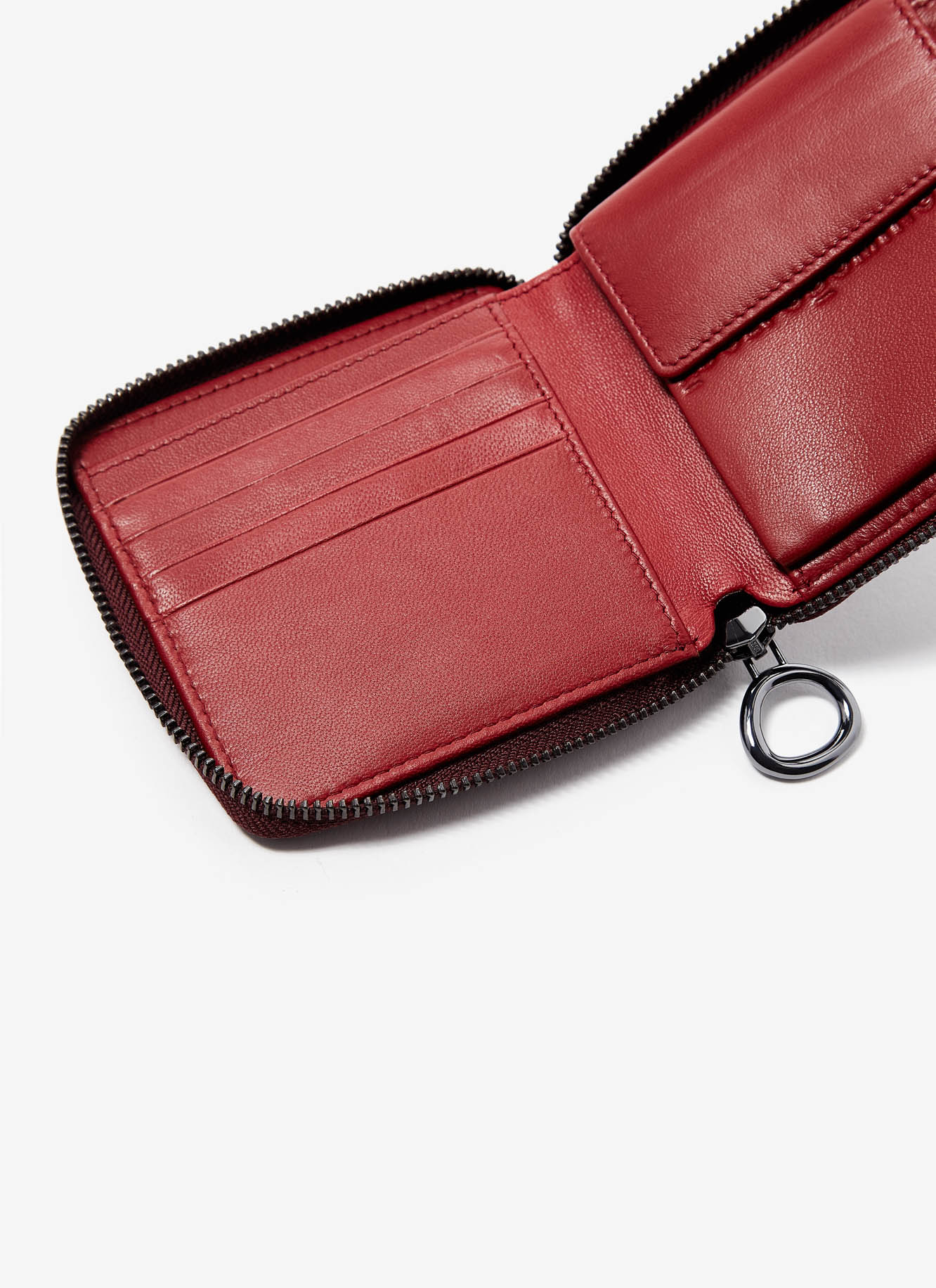 Nappa leather squared bicolour wallet image number 2