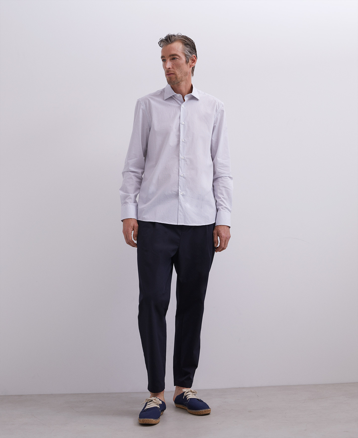 Camisa de cuadros en algodón image number 3