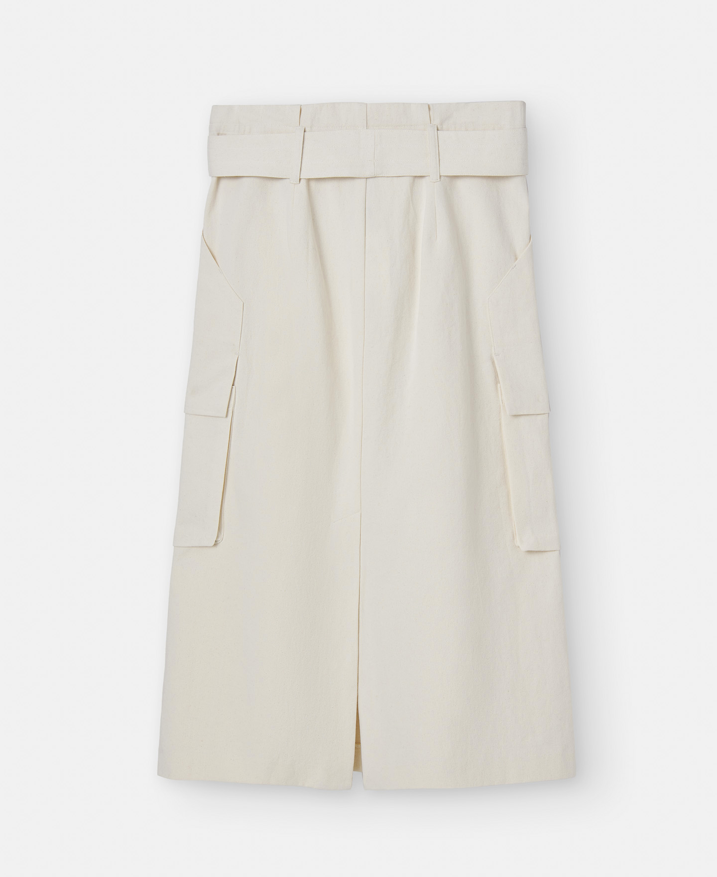 Straight skirt in cotton twill image number 5