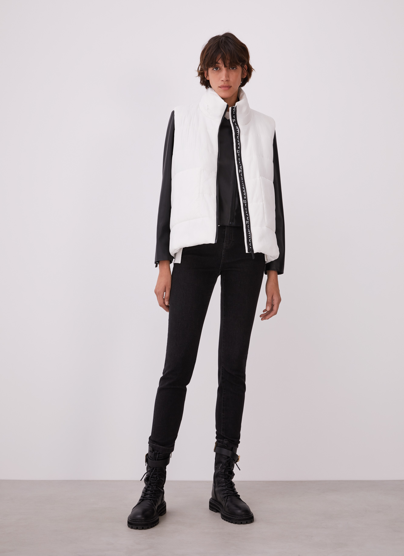 Padded waistcoat with hidden hood image number 5