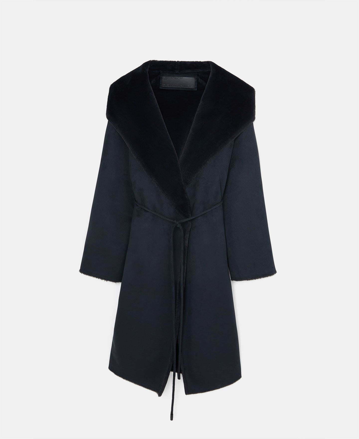 Wrap-around coat with shawl collar image number 4