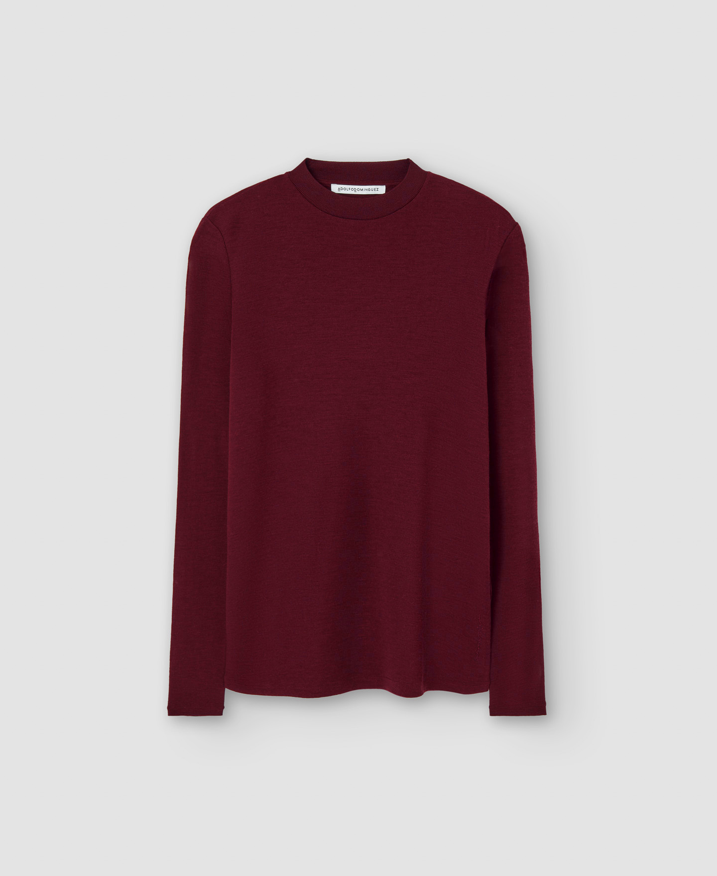 Long sleeve merino wool sweater image number 4