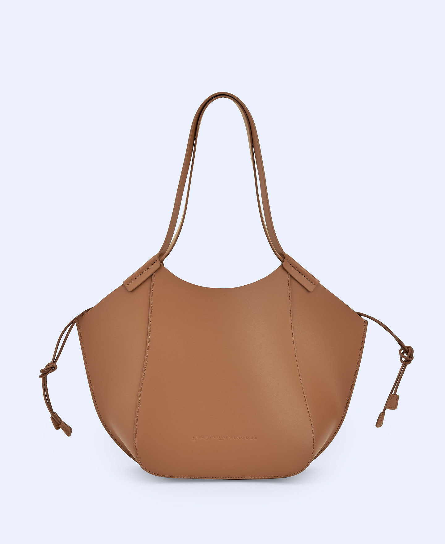 Mini shopper en piel vaqueta image number 0