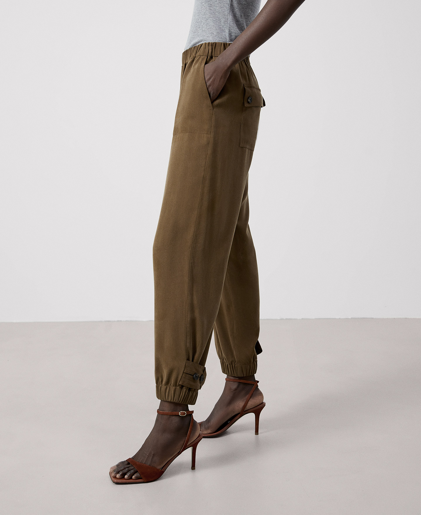 Responsible Lyocell jogger trousers image number 0