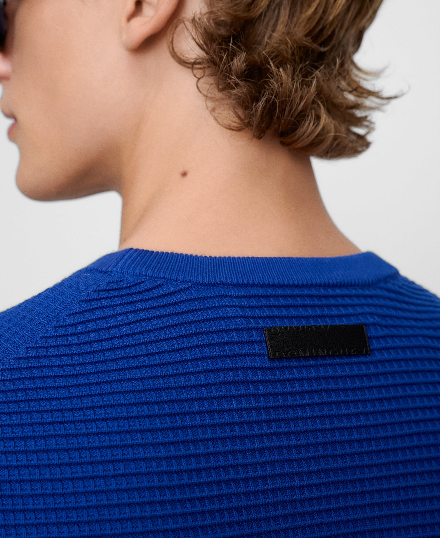 Organic cotton structured knit sweater image number 3