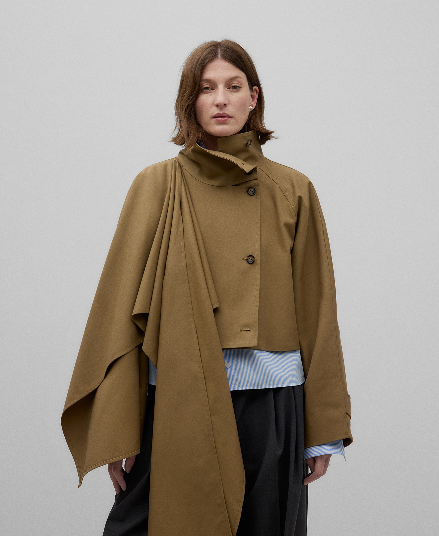2025年最新】gaba ruffled cotton trench coatの人気アイテム - メルカリ