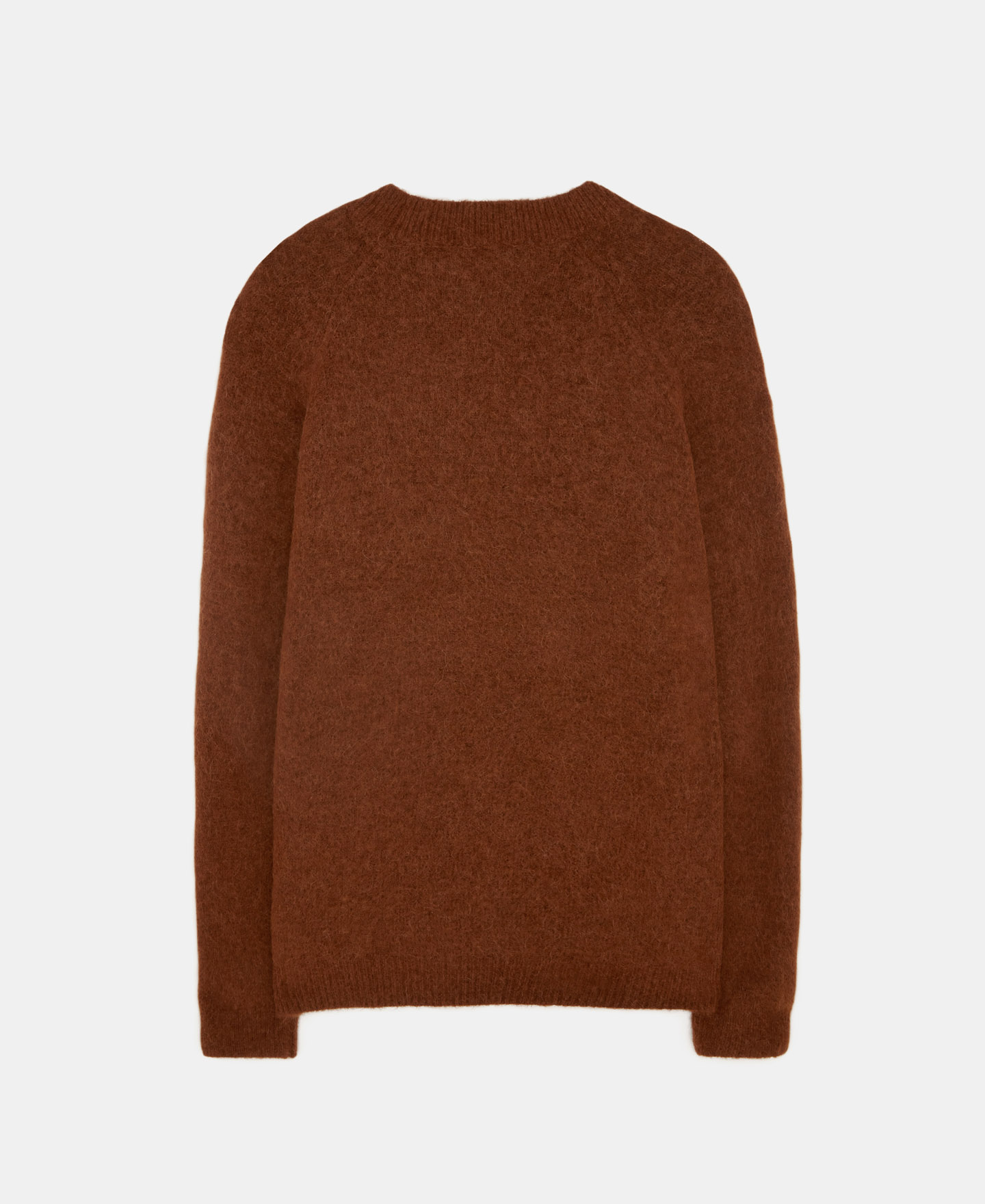 Crew neck sweater with raglan sleeves image number 5